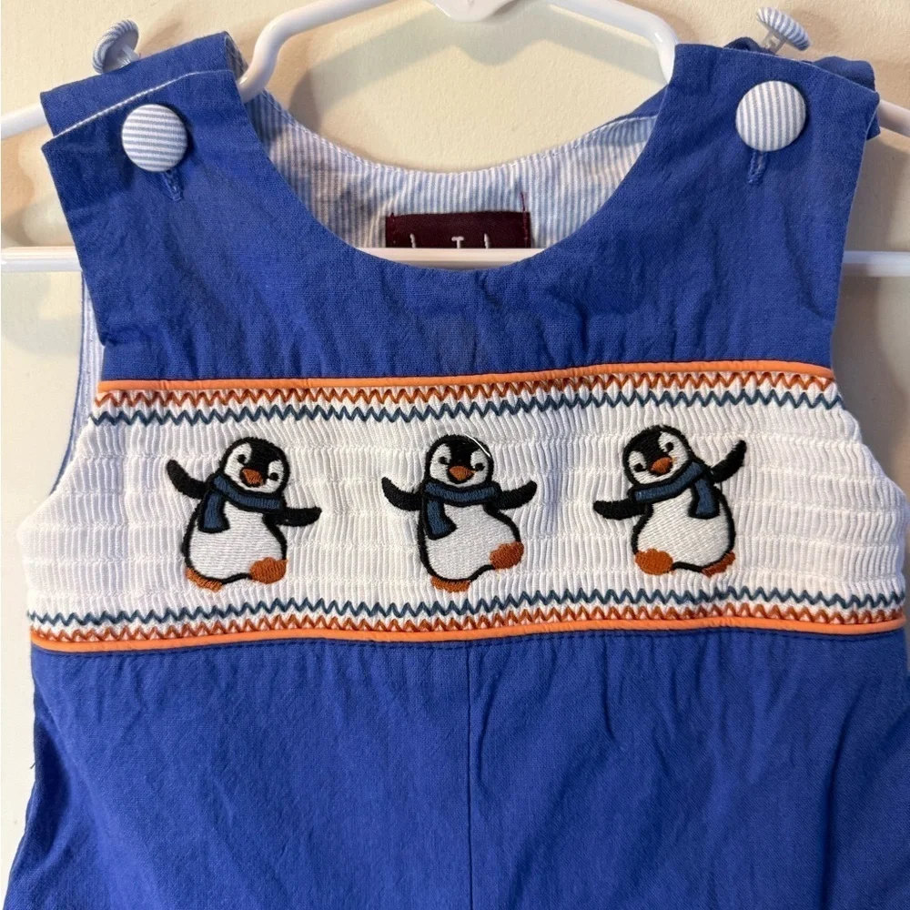 Lil. Cactus Smocked Penguins Longalls